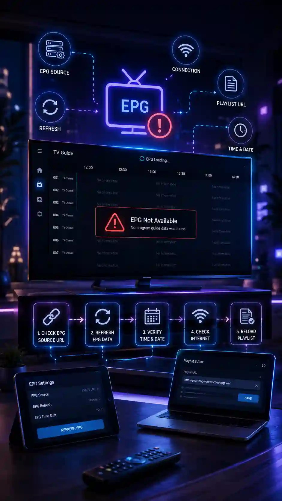 How to Fix Missing or Broken EPG (TV Guide) on Your IPTV App
